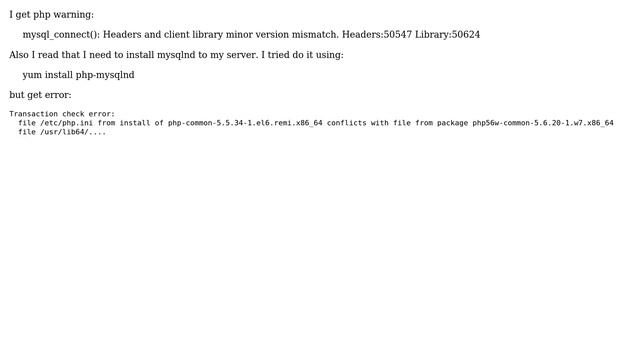 Unix & Linux: Installing mysqlnd for php 5.6 on CentOs 7 смотреть онлайн