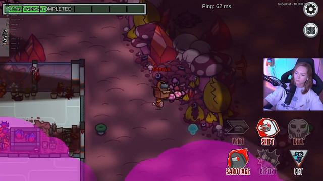 #Rizhaya #ElienLay #предатели в #AmongUs #9