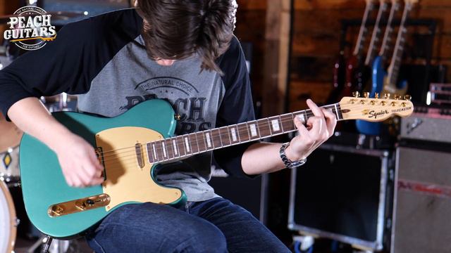 No Talking...Just Tones | Squier Gold Edition 40th Anniversary Telecaster Sherwood Green Metallic смотреть онлайн