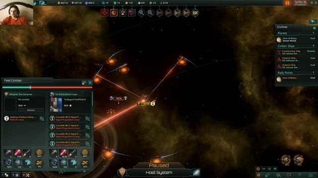 Stellaris: How to go to war and win the early game effortlessly & Salvaging enemy ships ep4 смотреть онлайн