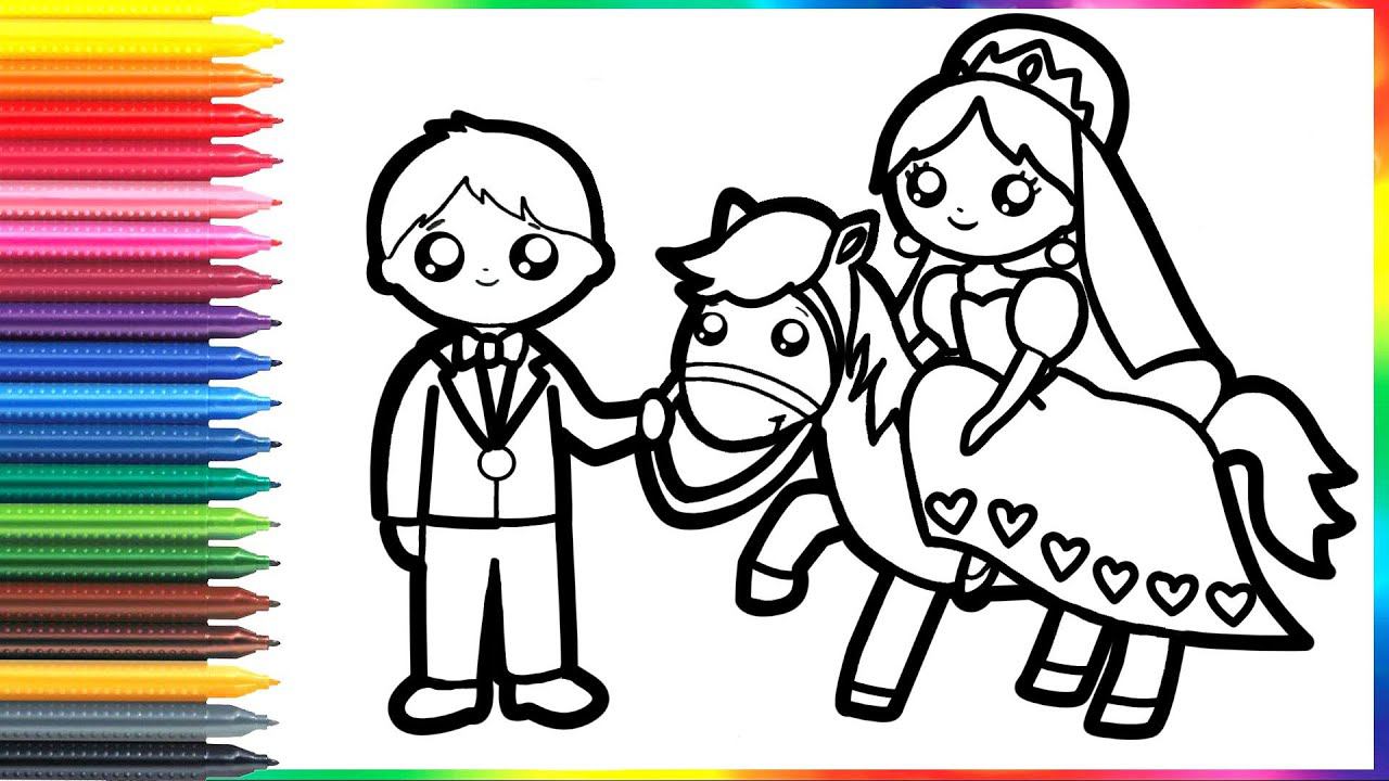 How to draw a bride and groom, a bathroom, a unicorn, a bedroom with a bed/Drawing Tutorial Art смотреть онлайн