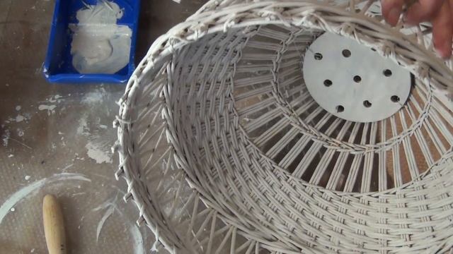 Как окрасить изделие из лозы смотреть онлайн