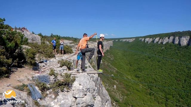 Супер Спорт Змеиное Ущелье RopeJumping with SkyLine X-Team in Crimea смотреть онлайн
