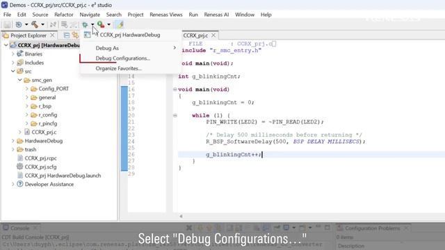 e² studio Quick Start Guide (3/3) - Build and Debug for RX смотреть онлайн