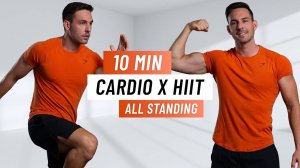 Oliver Sjostrom - 10 MIN CARDIO HIIT WORKOUT - ALL STANDING -Fat Burning Home Workout (No Equipment)