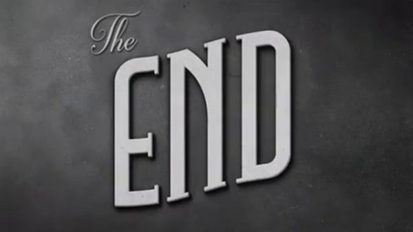 4k vintage awesome the end retro background video clip　大内徹