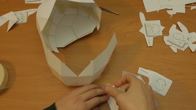 Papercraft Skull Timelapse