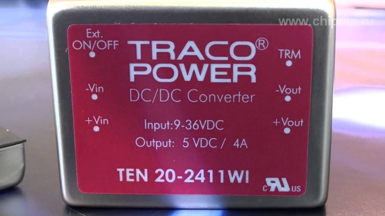 DCDC преобразователи серии TEN 20WI компании  ...
