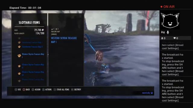 naomixsky's Live Ps4 western skyrim teasure map 1 смотреть онлайн
