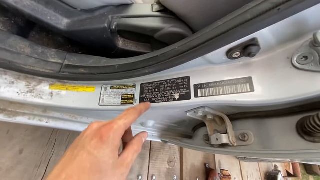 Paint Code Location Hyundai Accent 2006 2007 2008 2009 2010 2011 06 07 08 09 10 11