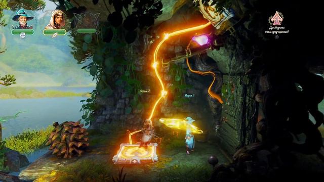 Trine 4 The Nightmare Prince - Золотой сад и Еловое озеро / уровни 10 - 11 / Прохождение #6