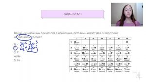 ЗАДАНИЕ №1 ЕГЭ по химии 2022. Валентные и внешние электроны