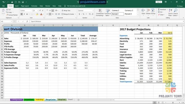 Microsoft Excel 2019 Bangla Tutorial 12 - Merge & Center Indenting смотреть онлайн