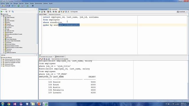 SQL ORACLE 07 variables de sustitucion y comando DEFINE смотреть онлайн