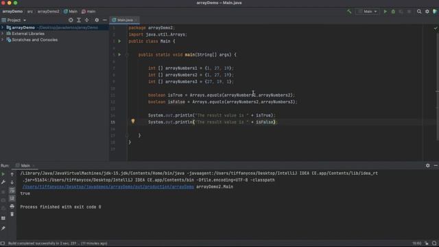 How to Initialize arrays while working with methods. смотреть онлайн