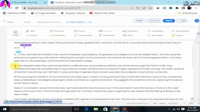 Best AI text to speach | text to speach | Add sound effect and background Music смотреть онлайн