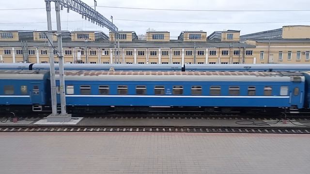 ТЭП70БС-080 "Владимир Яцкевич'' с поездом номер 632Б Гродно-Гомель прибывает на станцию Гомель смотреть онлайн