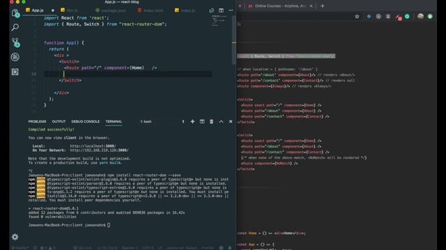 Blog ReactJS NodeJS #20 REACT ROUTER DOM смотреть онлайн