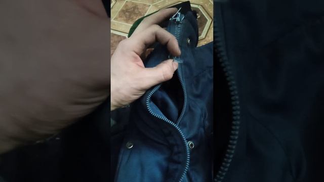 замена замка на молний куртке