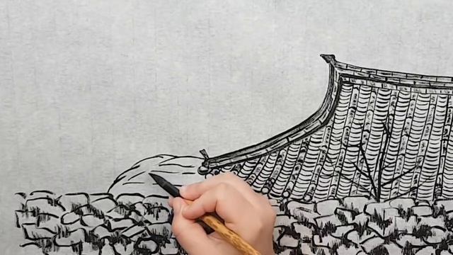 Как Рисовать Осенний Пейзаж | Уроки Рисования в Акварельной Живописи Часть 1 работа Тушью смотреть онлайн