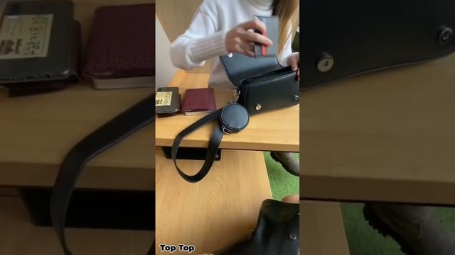 Сумка женская кросс боди через плечо черная не кожаная подарок смотреть онлайн