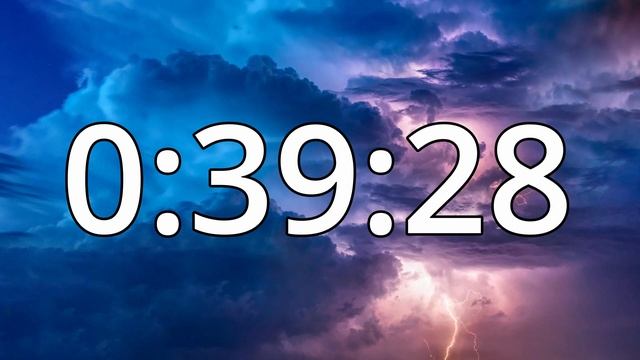 1 Hour 19 Minutes Countdown Timer With Alarm Sound At The End (Simple Beep)