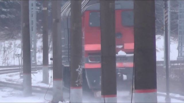 Микс поездов №45. Перегон Павловск-Антропшино. смотреть онлайн