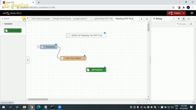 READING DATA FROM THE FILE | PDF READER PART 1 | NODEREDTUTORIALS смотреть онлайн