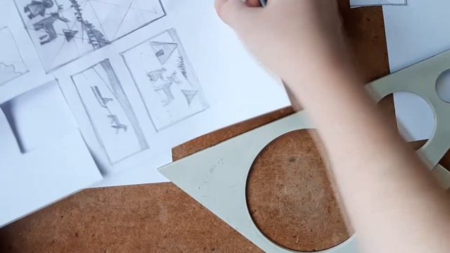 Определение пропорций большого листа, по готовому маленькому эскизу. Лайфхаки для художников.