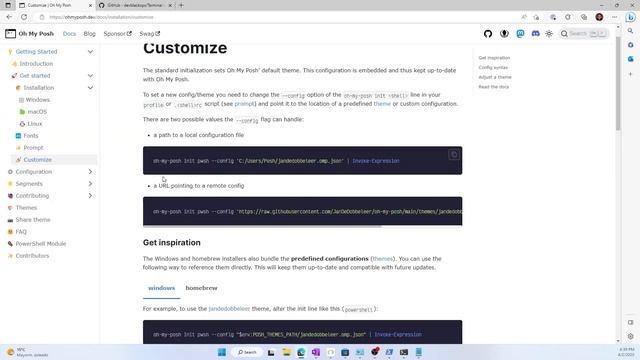 Tutorial de cómo personalizar Windows Terminal con Oh My Posh y Visual Studio Code✨ смотреть онлайн