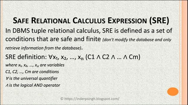 Relational Calculus in DBMS-Relational Calculus-Tuple Relational Calculus DBMS-Tuple Relational смотреть онлайн