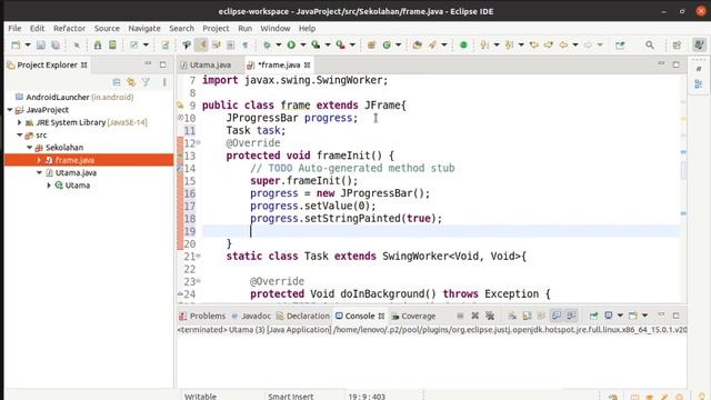 tutorial dasar java GUI - signal dengan progress bar смотреть онлайн