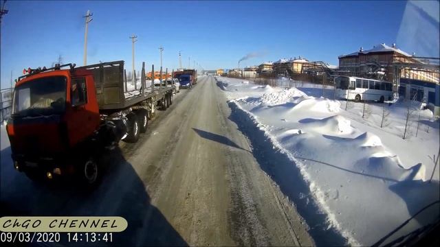 Коротчаево до Газ-Сале дорога, за 15 минут (ускоренное видео) Регистратор#2 смотреть онлайн