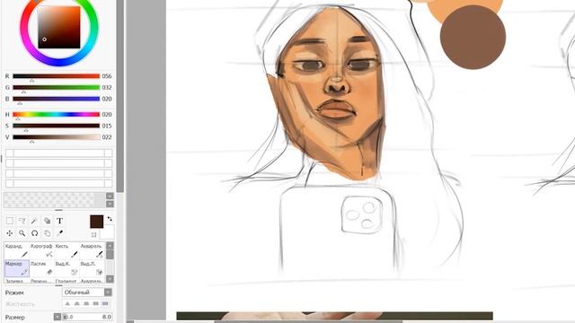 ПОКРАС В ДИДЖИТАЛЕ (Самый легкий способ покраса арта для новичков) смотреть онлайн