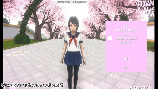 How to get Satomi Makise animations|♡Yandere Simulator♡ смотреть онлайн