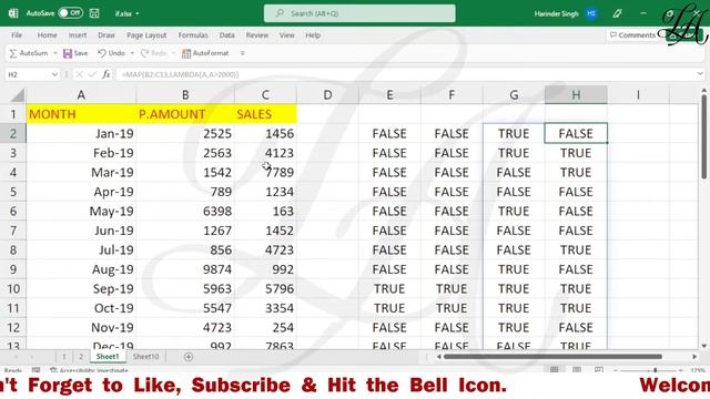 MAP Function in Excel in Hindi | How to use MAP Function | Excel LAMBDA Helper Functions смотреть онлайн