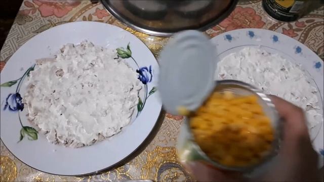 Салат с курицей и ананасом смотреть онлайн