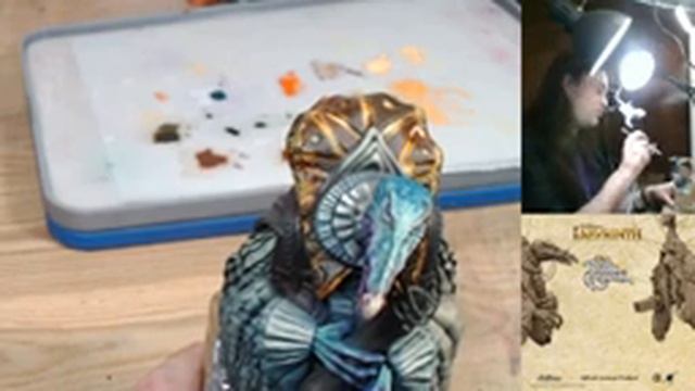 Painting SkekOk the Scroll Keeper 4 w/ Ruben Martinez RMA[Jim Henson's Labyrinth & The Dark Crystal смотреть онлайн