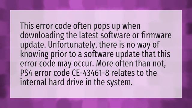 What does Error Code CE 43461 8 mean? смотреть онлайн