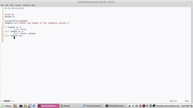 How to create Fibonacci series in python | Using List | Simplest way | Must try смотреть онлайн