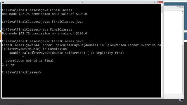 Learn Java Programming - Final Classes Tutorial смотреть онлайн