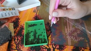 Алмазная мозаика. Процесс выкладки. Давайте поболтаем ?