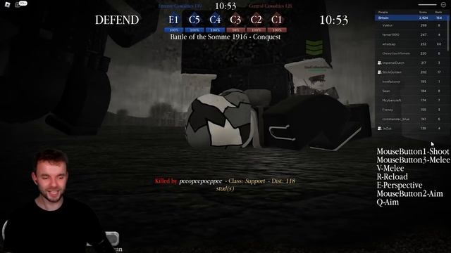 I Command a 100 PLAYER MELEE CHARGE in ROBLOX WW1 Entrenched Game смотреть онлайн