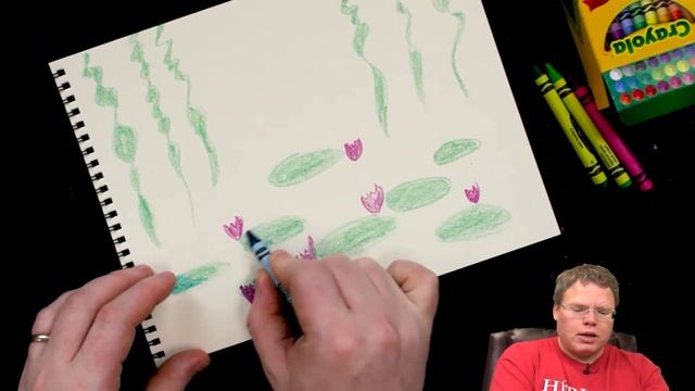 Monet's Impressions of Lily Gardens - How to Draw Places смотреть онлайн