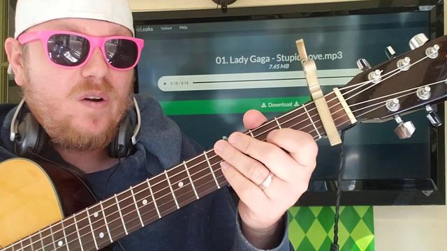 How To Play Stupid Love Lady Gaga // guitar lesson beginner tutorial easy chords смотреть онлайн