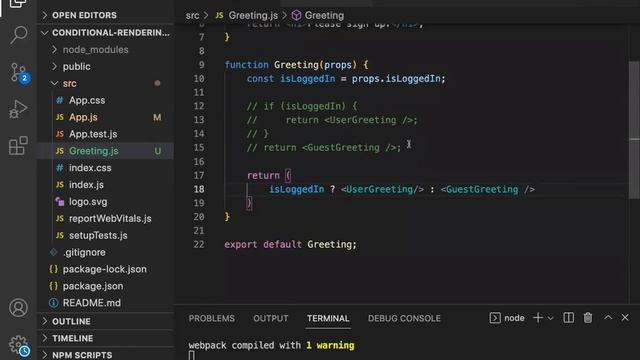 Conditional Rendering In ReactJS смотреть онлайн