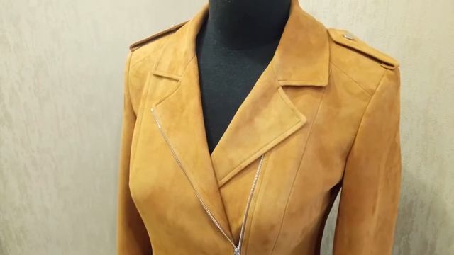 Пошив куртки косухи из итальянской замши смотреть онлайн