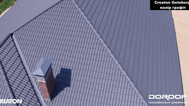 Цементно-песчаная черепица CREATON Гетеборг графит смотреть онлайн