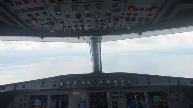 A320 Aero Dili Cockpit View | Landing In Denpasar (Bali)