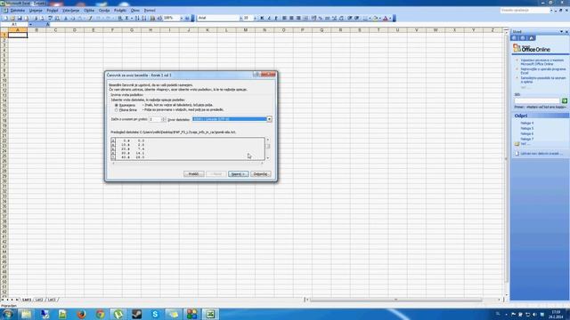Uvoz podatkov iz txt datoteke v Excel смотреть онлайн